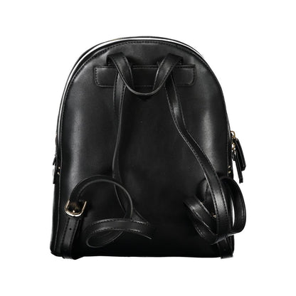 Mario Valentino Schwarzer Polyethylen-Rucksack für Frauen