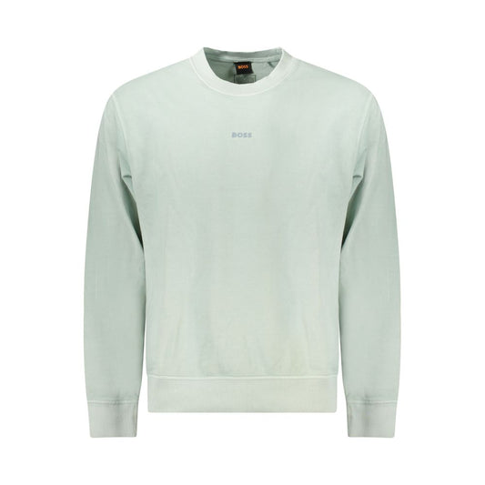 Hugo Boss Grüner Baumwollpullover für Männer