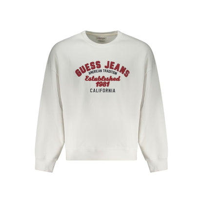 Guess Jeans Weißer Baumwollpullover für Männer