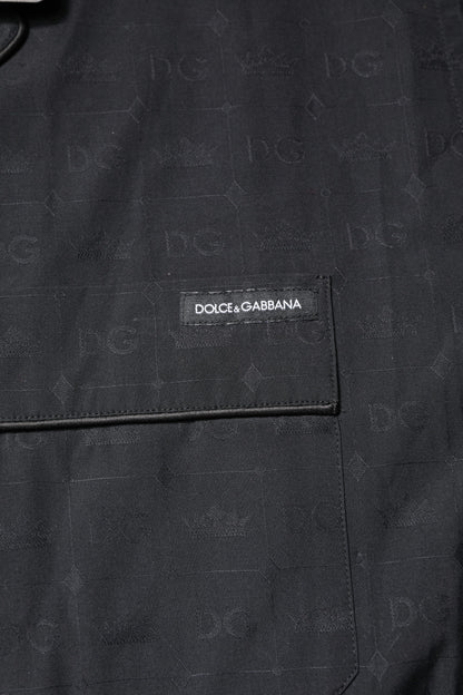 Dolce & Gabbana Schwarzer Baumwoll-Pyjama für Männer Schlafanzug