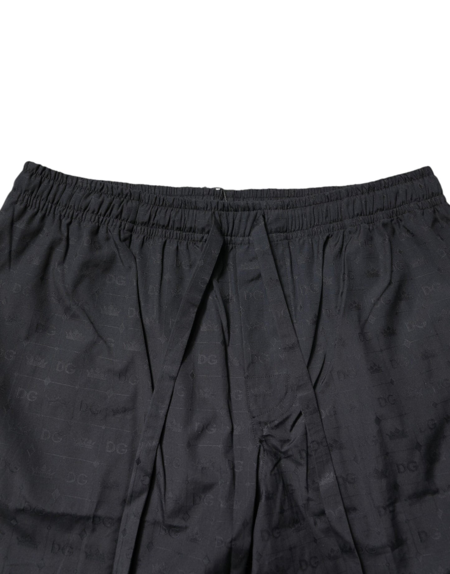 Dolce & Gabbana Schwarzer Baumwoll-Pyjama für Männer Schlafanzug