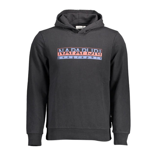 Napapijri Schwarzer Baumwoll-Hoodie für Männer