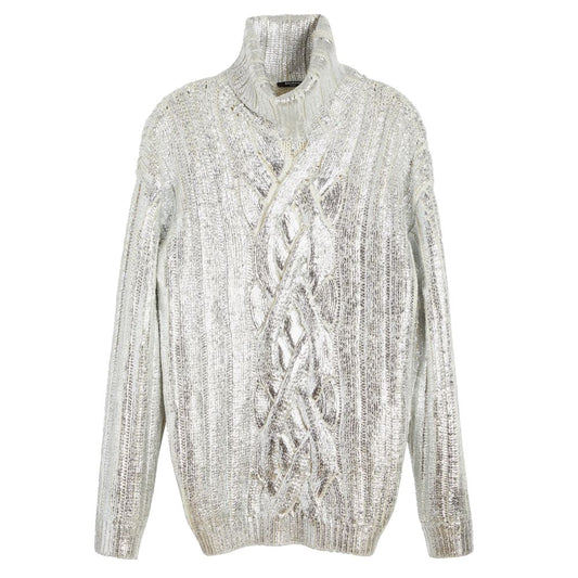Balmain Brauner Rollkragenpullover aus Wolle für Männer