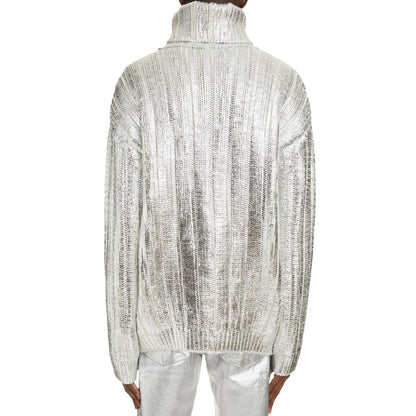 Balmain Brauner Rollkragenpullover aus Wolle für Männer
