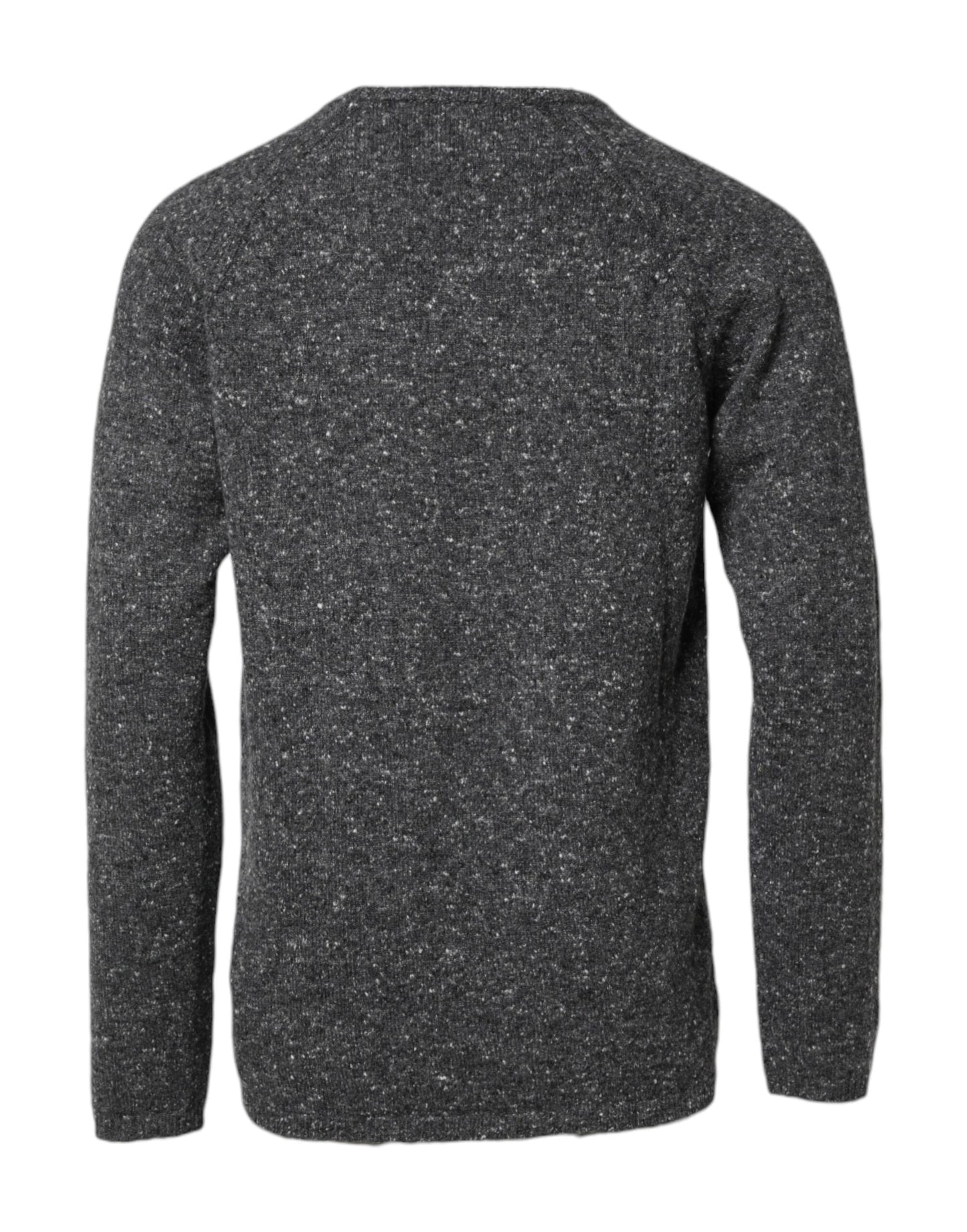 Dolce & Gabbana Grauer Pullover mit Rundhalsausschnitt aus Wolle