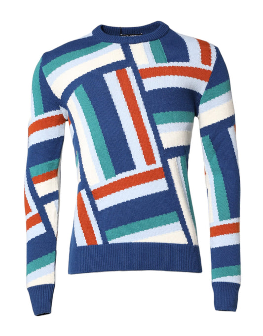 Dolce & Gabbana Multicolor Kaschmir-Strickpullover