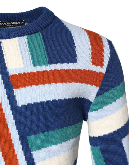 Dolce & Gabbana Multicolor Kaschmir-Strickpullover
