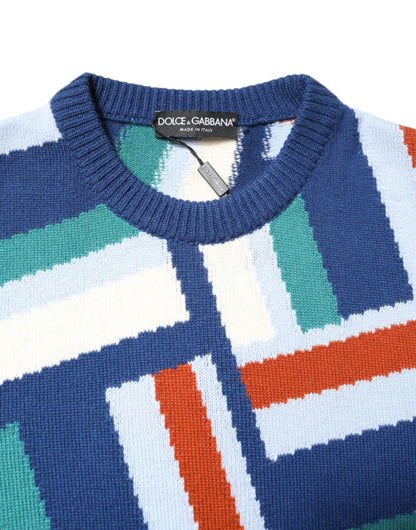 Dolce & Gabbana Multicolor Kaschmir-Strickpullover