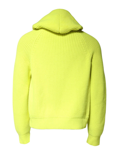 Dolce & Gabbana Grün 69 Knit Hooded Herren Pullover Pullover