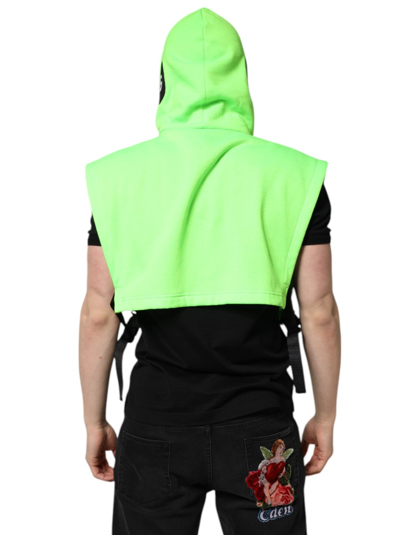 Dolce & Gabbana Grüner Polyester Pullover mit Kapuze für Sportbekleidung