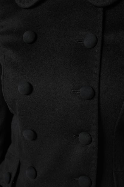 Dolce & Gabbana Schwarze Sartoria Italiano Blazer Jacke aus Wolle