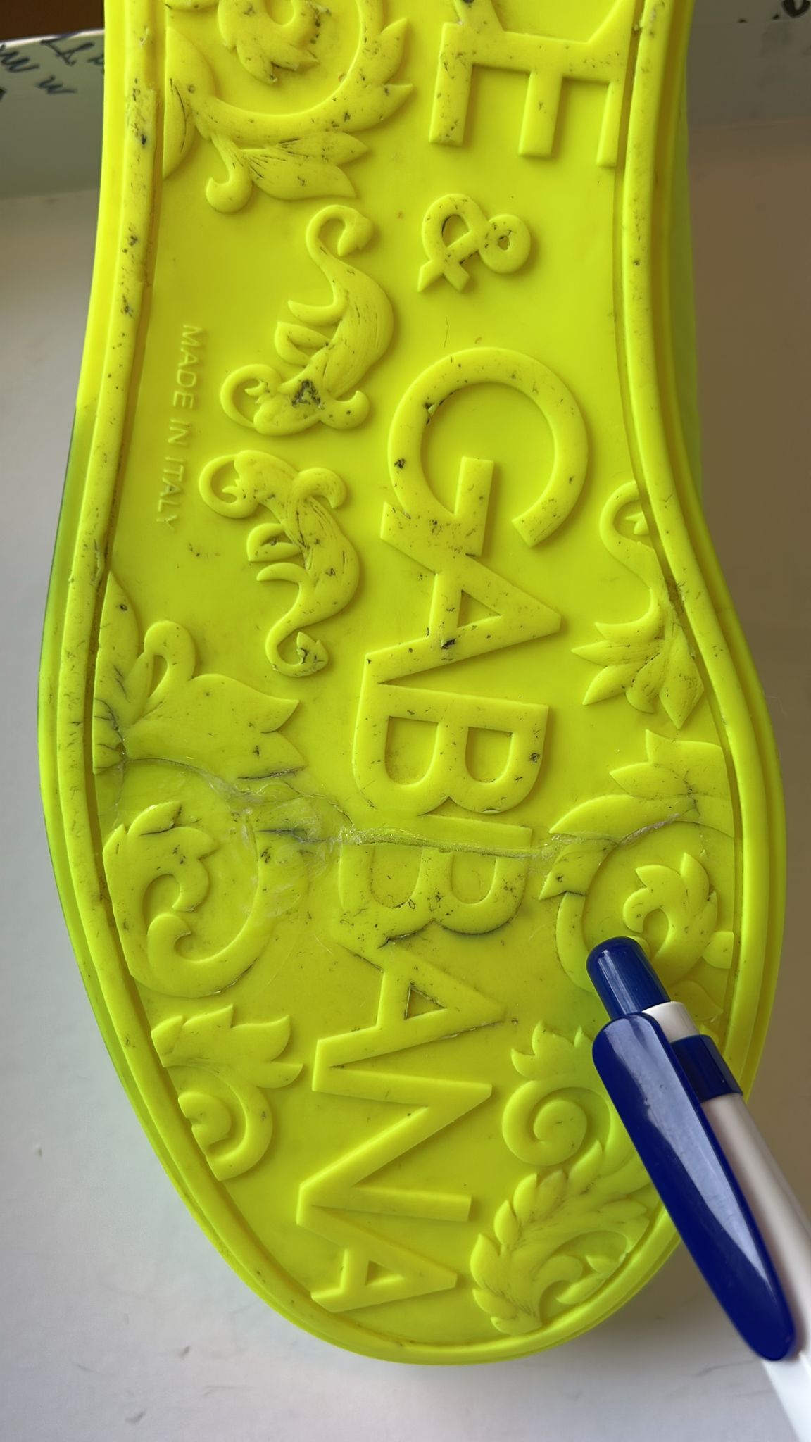 Dolce & Gabbana Neon Grün Logo Tape Low Top Sneakers Schuhe