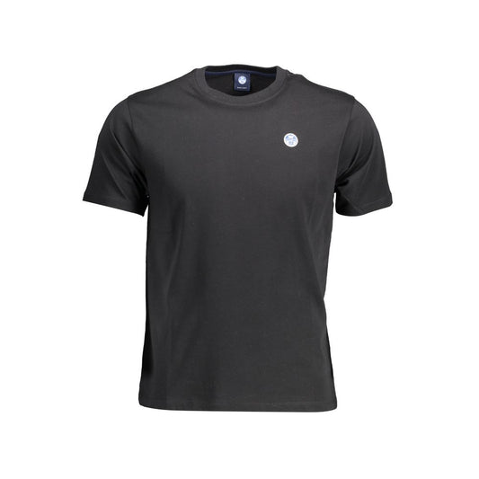 North Sails Schwarzes Baumwolle Männer T-Shirt