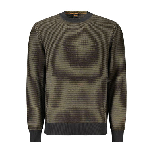 Hugo Boss Schwarzer Baumwollpullover für Männer