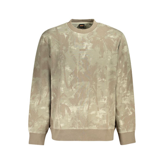Hugo Boss Brauner Baumwollpullover für Männer
