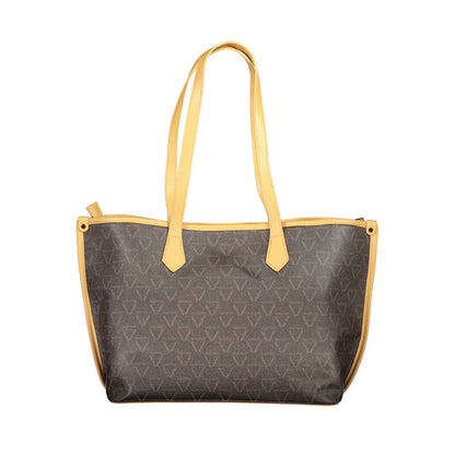 Mario Valentino Braune Polyethylen-Handtasche