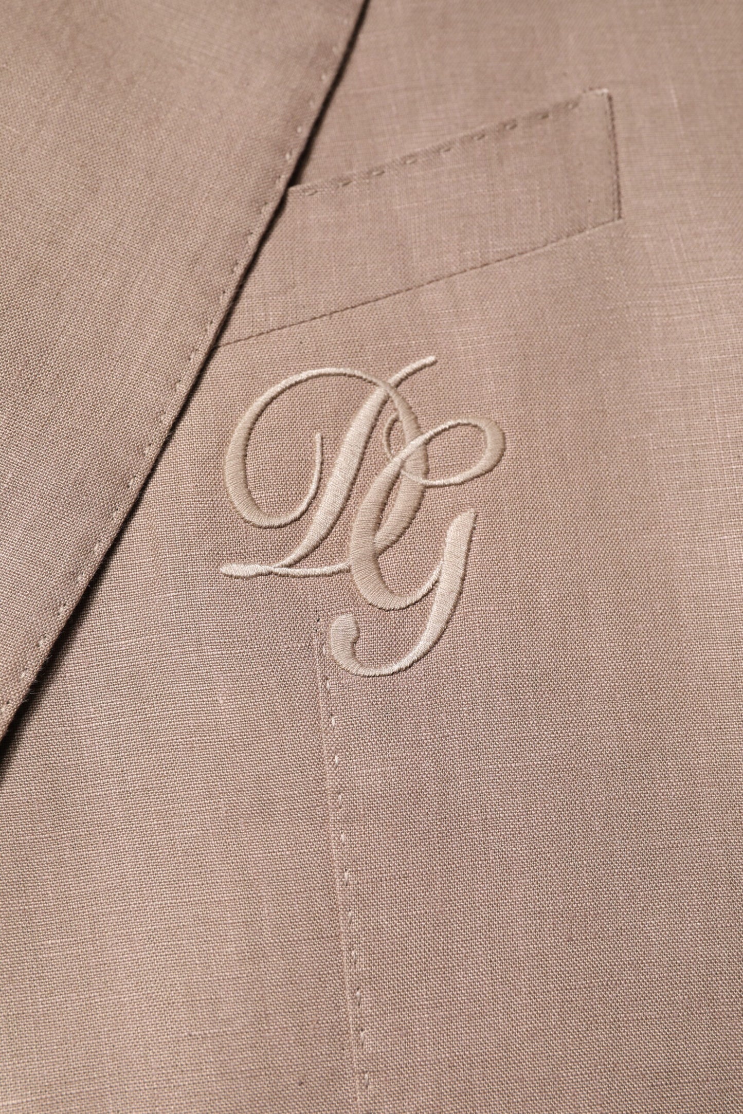 Dolce & Gabbana Beige TAORMINA Einreihiger Mantel Blazer