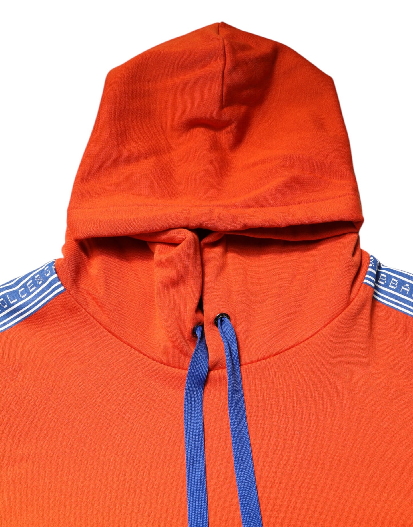 Dolce & Gabbana Orange Baumwolle mit Kapuze Männer Sweatshirt Pullover