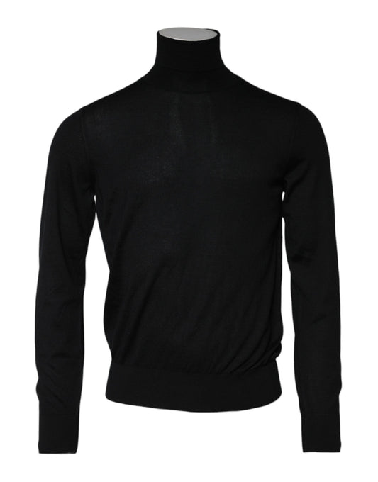 Dolce & Gabbana Schwarzer Kaschmir-Strickpullover für Männer