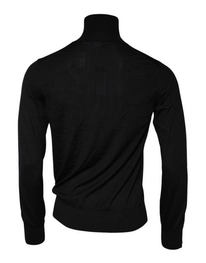 Dolce & Gabbana Schwarzer Kaschmir-Strickpullover für Männer