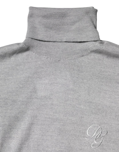 Dolce & Gabbana Grauer Pullover aus Wolle für Männer