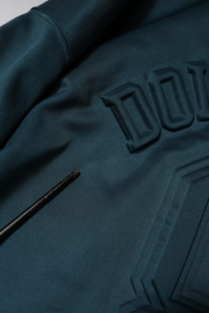 Dolce & Gabbana Pullover mit geprägtem Logo in Dunkelgrün