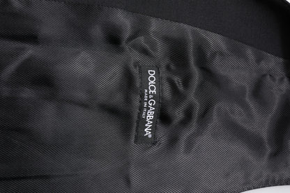 Dolce & Gabbana Schwarze Wollweste Kleid Formelle Weste