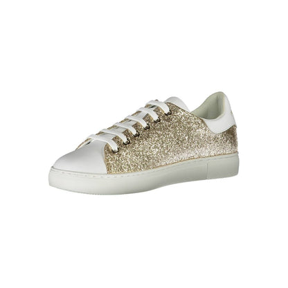 Emporio Armani Gold Polyester Damen Sneaker