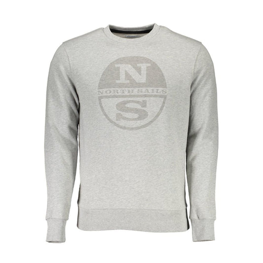 North Sails Graues Baumwoll-Unisex-Sweatshirt