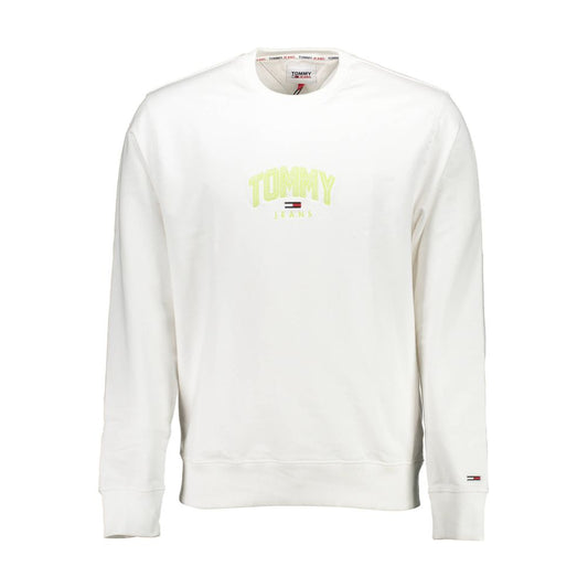 Tommy Hilfiger Weißes Unisex-Sweatshirt aus Baumwolle