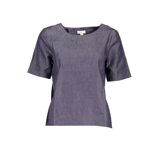 Gant Unisex-T-Shirt aus blauer Baumwolle
