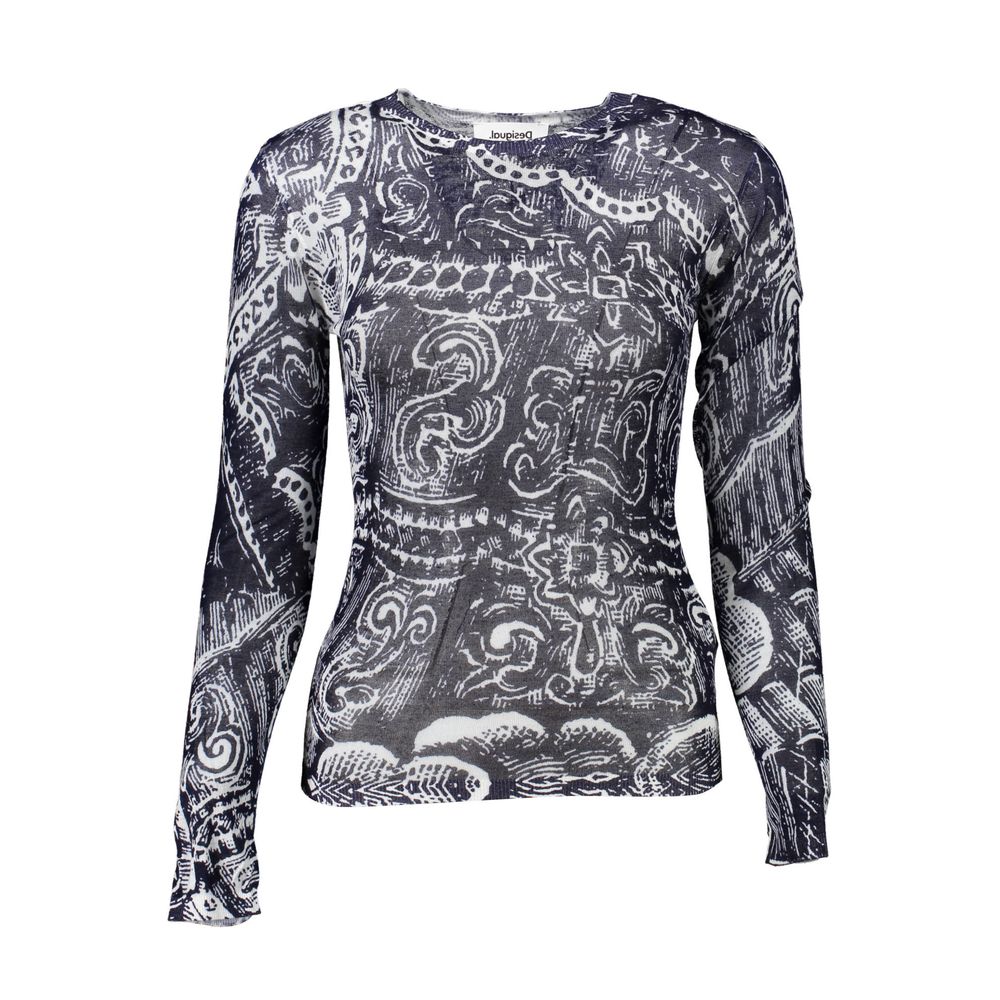 Desigual Blauer Viskose Pullover für Frauen