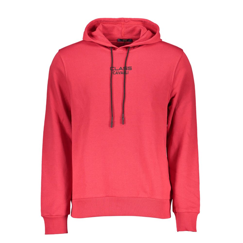 Cavalli Class Roter Baumwollpullover für Männer