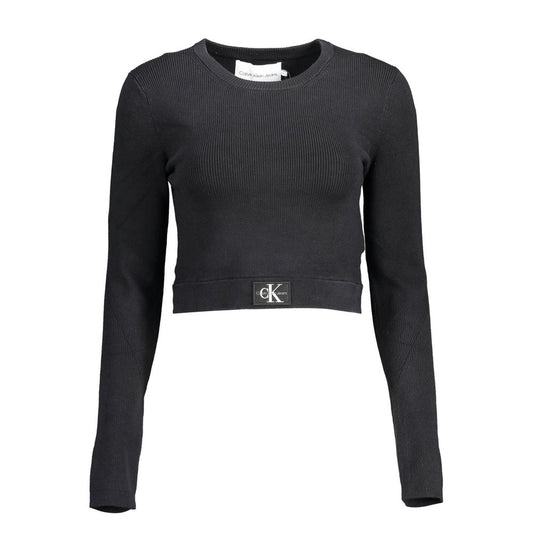 Calvin Klein Schwarzer Lyocell-Pullover für Frauen