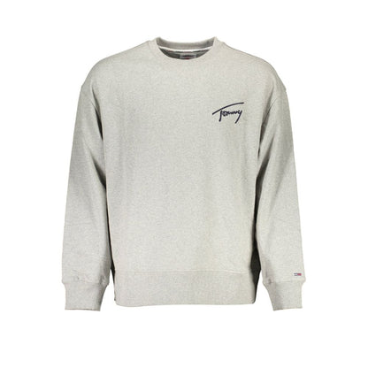 Tommy Hilfiger Grauer Baumwollpullover für Männer