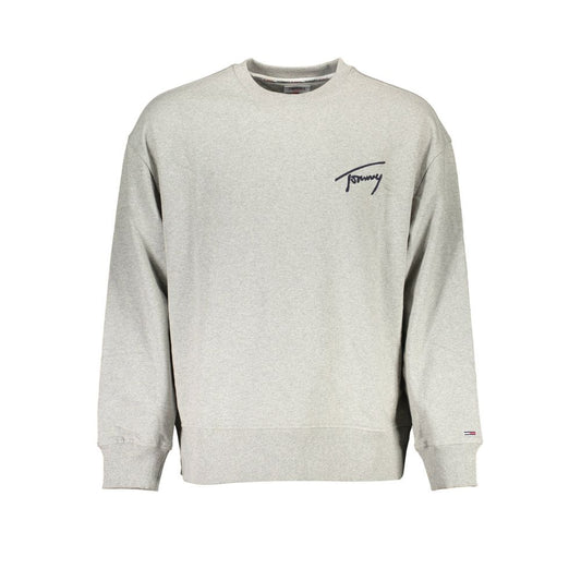 Tommy Hilfiger Grauer Baumwollpullover für Männer