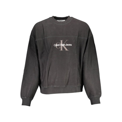 Calvin Klein Schwarzer Baumwollpullover für Männer