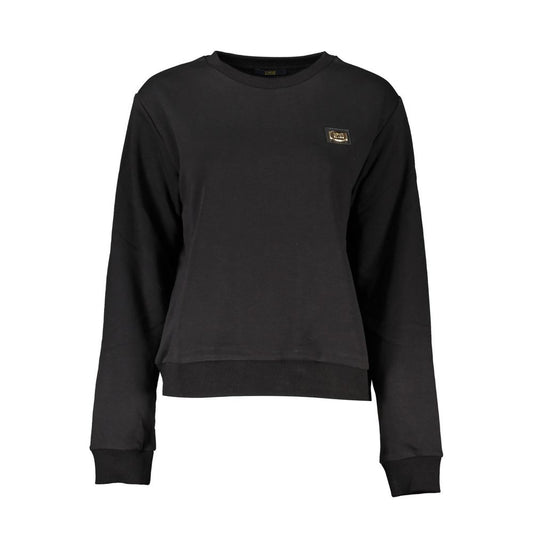Cavalli Class Schwarzer Baumwollpullover für Frauen