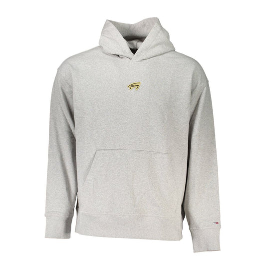Tommy Hilfiger Grauer Baumwollpullover für Männer
