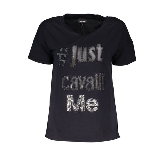 Just Cavalli Schwarze Polyester-Oberteile &amp