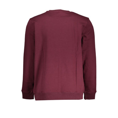 Vans Schickes rosa Fleece-Sweatshirt mit Rundhalsausschnitt