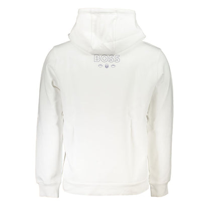 Hugo Boss Weißer Baumwollpullover für Männer