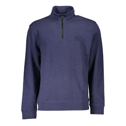 Hugo Boss Blauer Baumwollpullover für Männer
