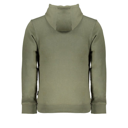 Napapijri Smaragdgrünes Kapuzensweatshirt mit Stickerei