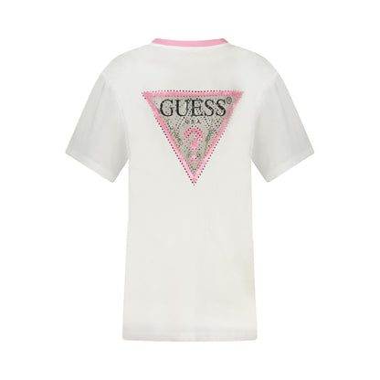 Guess Jeans Weißes Baumwoll-Top für Frauen