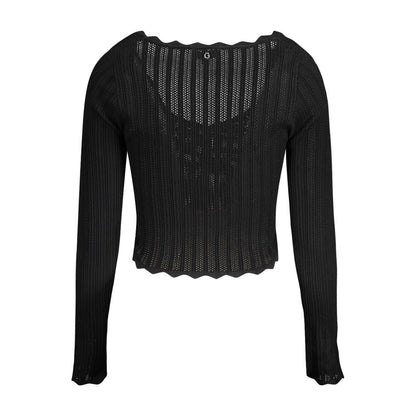 Guess Jeans Schwarzer Viskose Pullover für Frauen