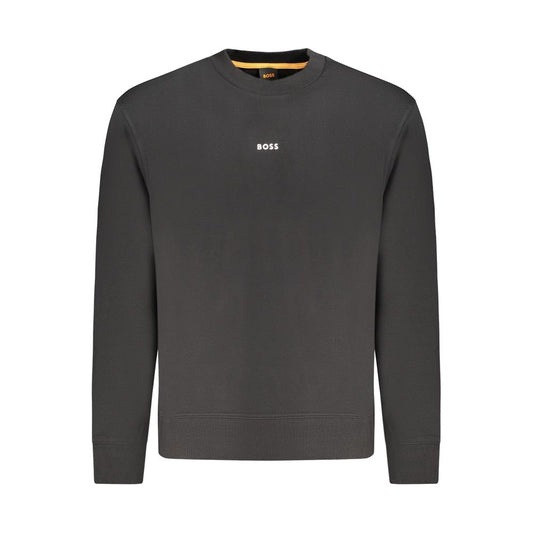 Hugo Boss Schwarzer Baumwollpullover für Männer