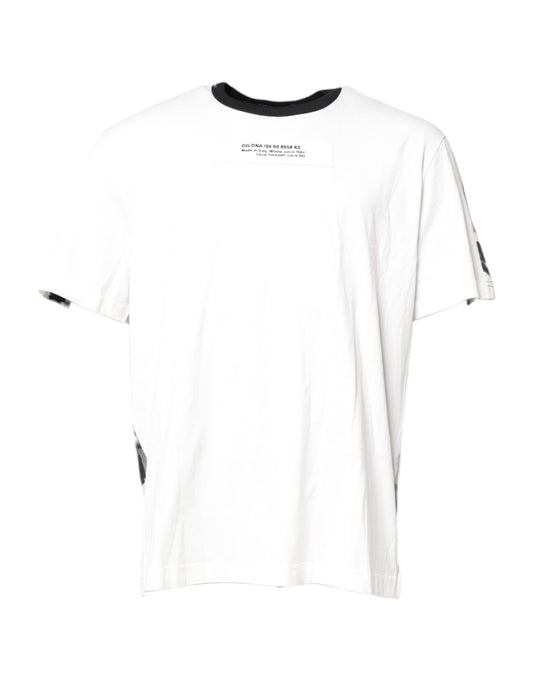Dolce & Gabbana Multicolor Camouflage T-Shirt mit Rundhalsausschnitt