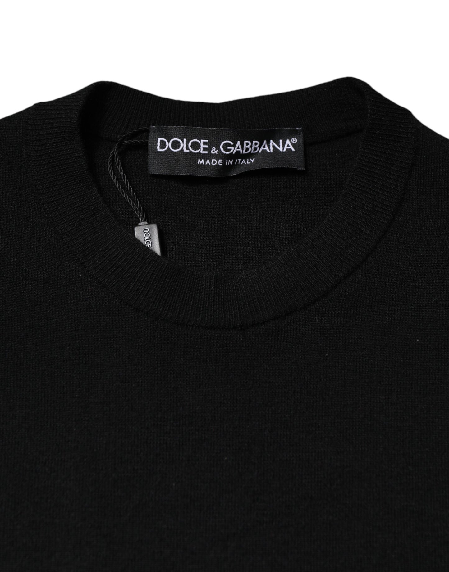 Dolce & Gabbana Schwarzes langärmeliges Bodycon Etuikleid