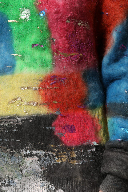 Dolce & Gabbana Multicolor Mohair Rollkragenpullover Pullover